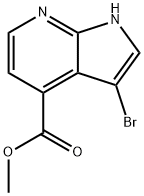 3-溴-7-氮杂吲哚-4-甲酸甲酯 结构式