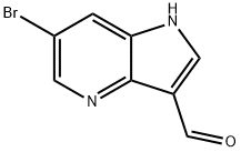 6-溴-4-氮杂吲哚-3-甲醛 结构式