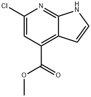 6-CHLORO-7-AZAINDOLE-4-CARBOXYLIC ACID METHYL ESTER 结构式