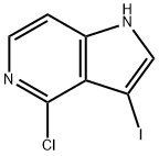 4-CHLORO-3-IODO-5-AZAINDOLE 结构式