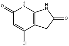 4-chloro-1H-pyrrolo[2,3-b]pyridine-2,6(3H,7H)-dione 结构式