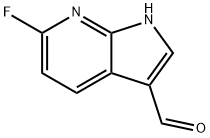 6-氟-7-氮杂-吲哚-3-甲醛 结构式