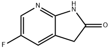 5-氟-7-氮杂吲哚-2-酮 结构式