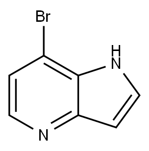 7-溴-4-氮杂吲哚 结构式