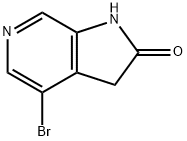4-溴-6-氮杂吲哚-2-酮 结构式