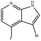 3-BROMO-4-FLUORO-7-AZAINDOLE 结构式