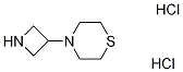 4-(Azetidin-3-yl)thiomorpholine dihydrochloride 结构式