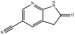 5-氰基-7-氮杂吲哚-2-酮 结构式