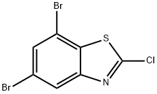 5,7-二溴-2-氯苯并[D]噻唑 结构式