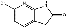 6-溴-1H-吡咯并[2,3-B]吡啶-2(3H)-酮 结构式