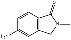 5-氨基-2-甲基异吲哚啉-1-酮 结构式