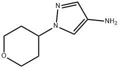 1-(OXAN-4-YL)-1H-PYRAZOL-4-AMINE 结构式