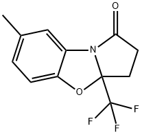 7-Methyl-3a-(trifluoroMethyl)-3,3a-dihydrobenzo[d]pyrrolo[2,1-b]oxazol-1(2H)-one 结构式