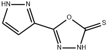 5-(1H-pyrazol-5-yl)-1,3,4-oxadiazole-2-thiol 结构式