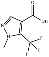 1-甲基-5-三氟甲基-1H-吡唑-4-羧酸 结构式