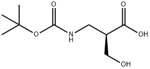 BOC-(R)-3-氨基-2-羟甲基丁酸 结构式