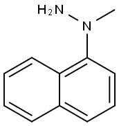 1-甲基-1-(1-萘基)肼 结构式