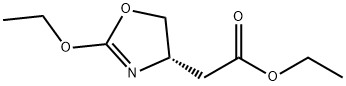 4-Oxazoleaceticacid,2-ethoxy-4,5-dihydro-,ethylester,(S)-(9CI) 结构式
