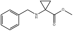 Cyclopropanecarboxylic acid, 1-[(phenylmethyl)amino]-, methyl ester (9CI) 结构式