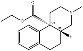 3-methyl-10b-carbethoxy-1,2,3,4,4a,5,6,10b-octahydrobenzo(f)isoquinoline 结构式