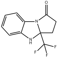 3a-(TrifluoroMethyl)-2,3,3a,4-tetrahydro-1H-benzo[d]pyrrolo[1,2-a]iMidazol-1-one 结构式