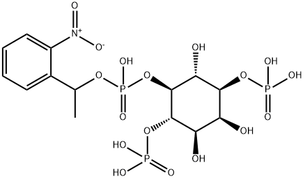 inositol 1,4,5-trisphosphate 1-(2-nitrophenyl)ethyl ester 结构式
