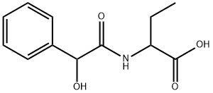 Butanoic  acid,  2-[(hydroxyphenylacetyl)amino]-  (9CI) 结构式