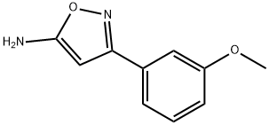 3-(3-甲氧基苯基)-5-氨基异噁唑 结构式