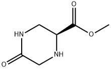 (S)-甲基5-氧代哌嗪-2-羧酸 结构式