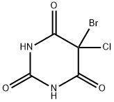 5-bromo-5-chloro-6-hydroxy-dihydro-pyrimidine-2,4-dione 结构式