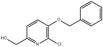 5-苄氧基-6-氯吡啶-2-甲醇 结构式