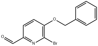 5-(苄氧基)-6-溴皮考林醛 结构式