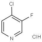 3-氟-4-氯吡啶盐酸盐 结构式