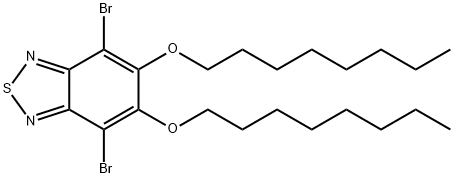 4,7-二溴-5,6-双(辛氧基)-2,1,3-苯并噻二唑 结构式