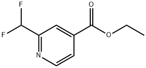 2-二氟甲基异烟酸乙酯 结构式