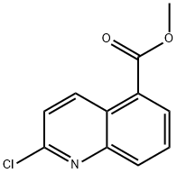 2-氯喹啉-5-羧酸甲酯 结构式