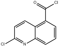 2-chloroquinoline-5-carbonyl chloride 结构式