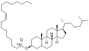 胆固醇油酸酯(油酸-1-14C) 结构式