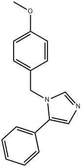 1-(4-甲氧基苄基)-5-苯基-1H-咪唑 结构式