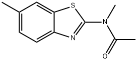 Acetamide, N-methyl-N-(6-methyl-2-benzothiazolyl)- (9CI) 结构式