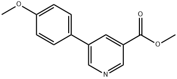 5-(4-甲氧基苯基)烟酸甲酯 结构式