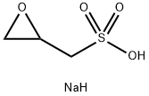 sodium 2,3-epoxypropane-1-sulphonate 结构式