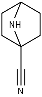 7-AZABICYCLO[2.2.1]HEPTANE-1-CARBONITRILE 结构式