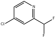 4-氯-2-二氟甲基吡啶 结构式