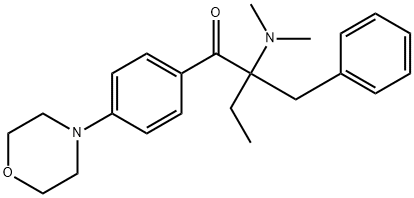 2-苄基-2-二甲基氨基-1-(4-吗啉苯基)丁酮 结构式