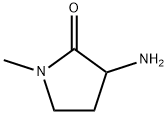 3-氨基-1-甲基吡咯烷-2-酮 结构式