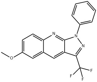 6-Methoxy-1-phenyl-3-(trifluoroMethyl)-1H-pyrazolo[3,4-b] quinoline 结构式