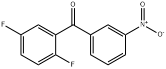 (2,5-二氟苯基)(3-硝基苯基)甲酮 结构式