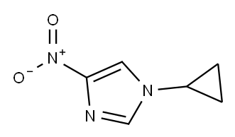1-环丙基-4-硝基-1H-咪唑 结构式