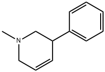 1-methyl-3-phenyl-1,2,3,6-tetrahydropyridine 结构式